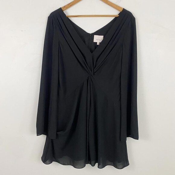 Cinq a sept Cecil black long sleeve twist mini dress - Picture 3 of 10
